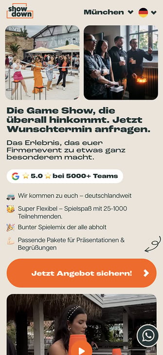 Your Showdown Phone Mobile Gameshow Mockup