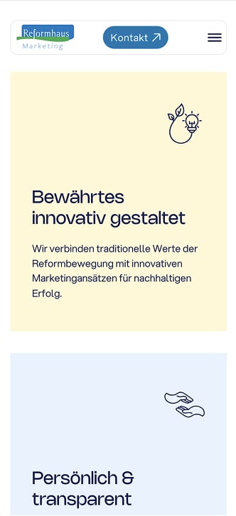 ReformhausMarketing Mockup Grundpfeiler